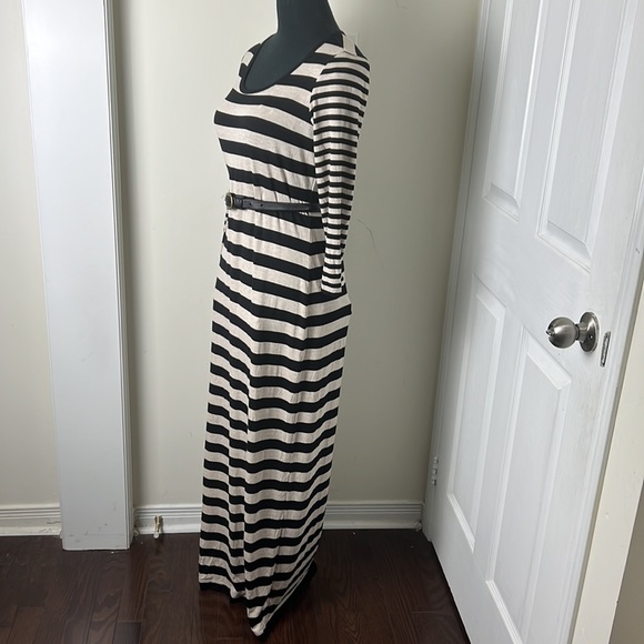 Calvin Klein knit Rugby Stripes Maxi Sweater Dress Size 6 - Picture 4 of 15